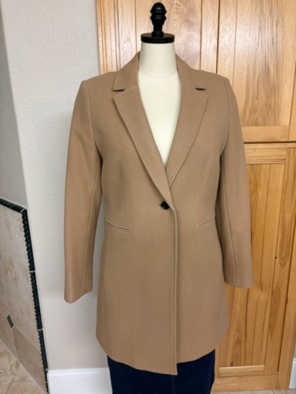 Banana Republic Mario Ballucci Camel Wool Coat